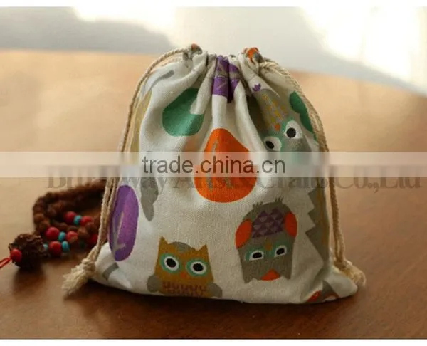 Promotion Canvas Fabric Drawstring Bag With Custom Logo photo-5