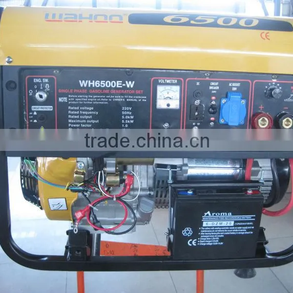 WH6500E-W 5000 Watt Portable Gasoline Welding Generac Electric Start (CE Certificate)