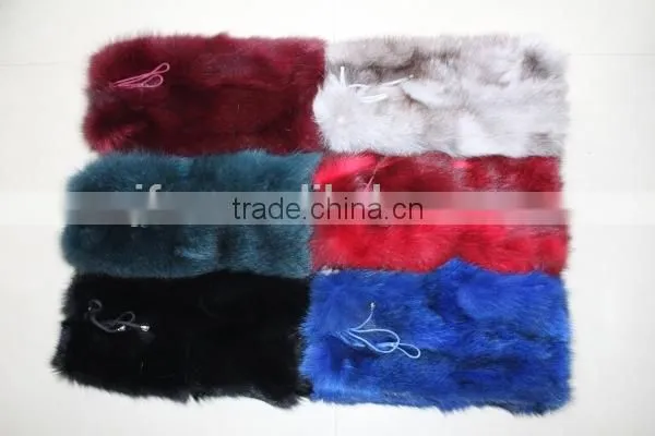 Deluxe Style Pretty Ladies Fox Fur Leg Warmes High Knee Fur Socks Fur Boots Warmers photo-5