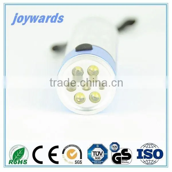 High Power Camping LED Flashlight Rechargeable Battery Solar Flashlight photo-3