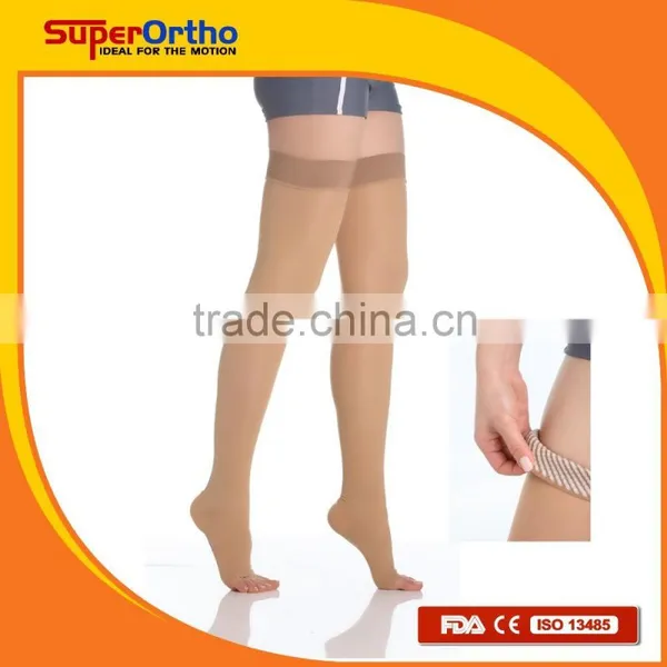 Medical Compression Stocking--- A8-006 Ultra Comfort Under Knee Close Toes photo-5