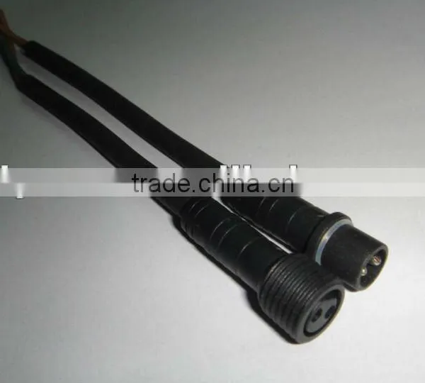 2pin Waterproof Power Cable Used in Lighting Products 2*0.75mmsq