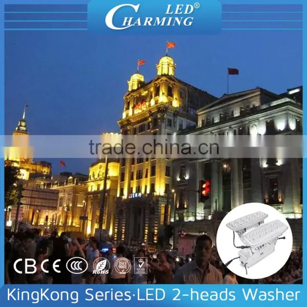 IP65 Waterproof Aluminum Alloy LED Wall Washer Double Head Rgb Led Flood Light for Outdoor photo-3