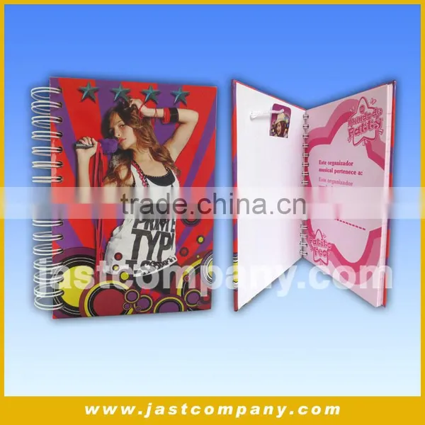 Fashion Gift Diary, Customized Music and Light Notebooks, A5 Size Music Notebooks