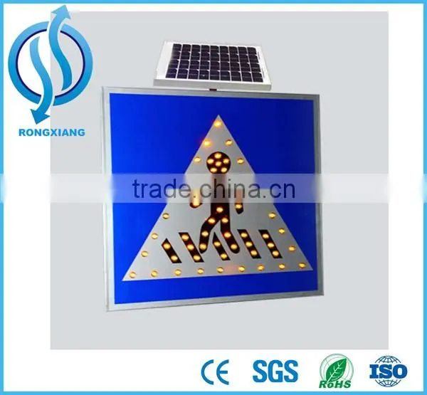 High Brightness Solar Traffic Reflective LED Traffic Warning Signs photo-3