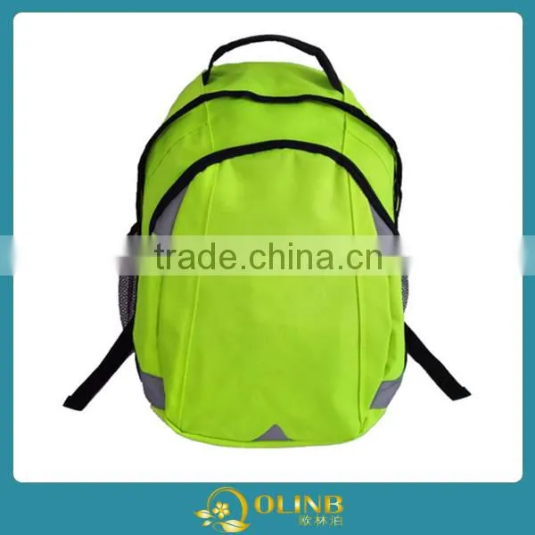 Large Capacity Bag;Fluorescence Green Cool Special Safe Design Reflective Backpack;School Bag High Visibility Backpack photo-2