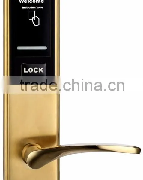 Low Price Zinc Alloy Rfid Card Security Handle Safe Digital Hotel Smart Keyless Electronic Lock photo-2