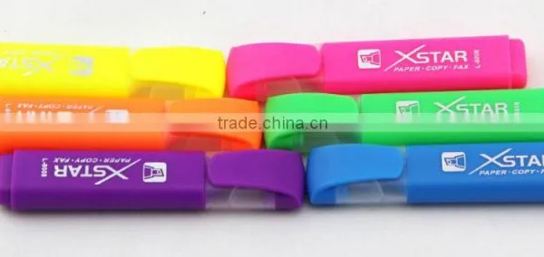Normal Size Multi-color Flat Barrel Highlighter Pen photo-3