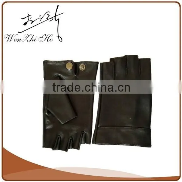 PU Leather Long Elbow Warm Winter Plush Hand Muff photo-5