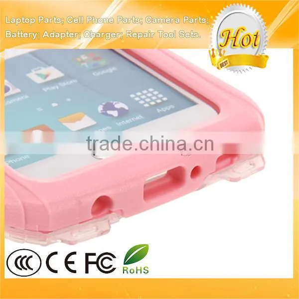 Waterproof Case Cover for Samsung Galaxy S6 Edge S6 With Button Pink photo-4