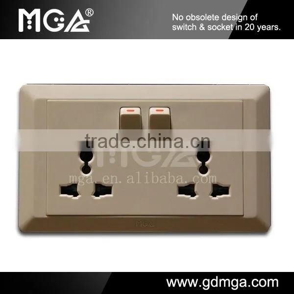 MGA A8 Series Universal Wall Socket With Switch photo-5