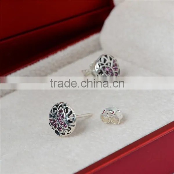 China Factory Made 925 Sterling Silver Jewelry Wholesale Top Design Earring photo-5