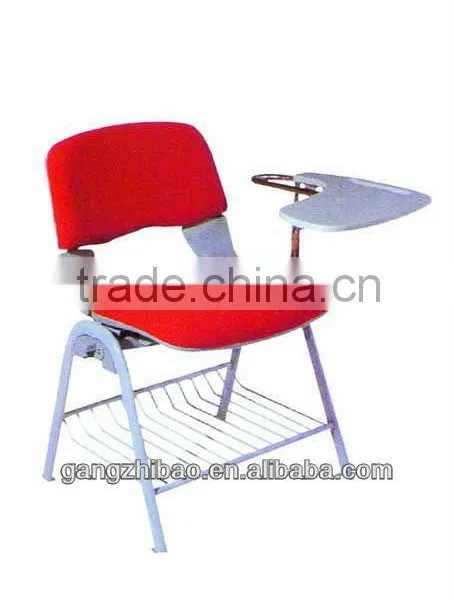 Factory Derict Sales Red Fannel Meeting Desk Chairs and School Desk Chair