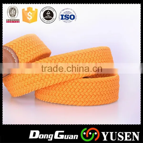 Yellow Colour Woven Cloth Handmade Braided Belt For Women photo-5