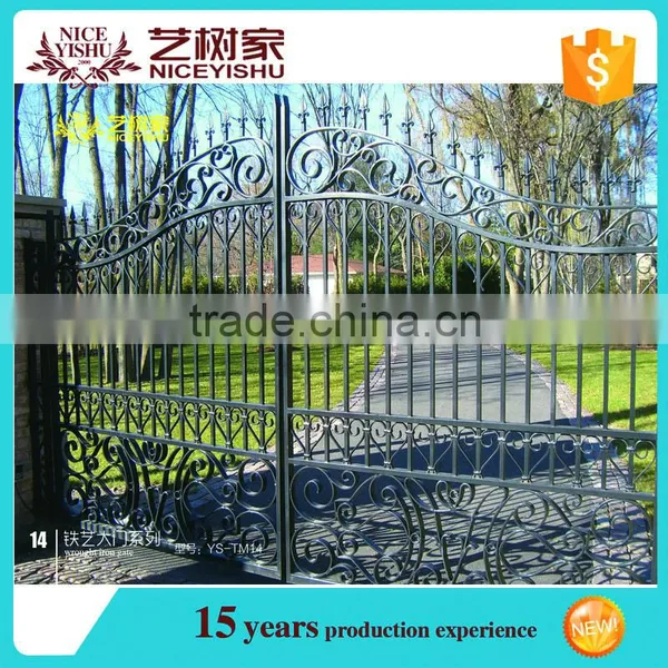 Decorative Wrought Iron Gates,double Wrought Iron Gates,backyard Iron Gate photo-4