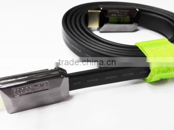 1.5M Black Metal Flat HDMI Cable 1.4v Male to Male photo-6