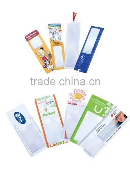 Plastic Promotional Bookmarks Magnifier Ruler photo-3