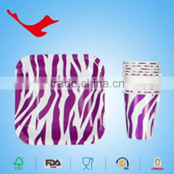 Disposable Food and Beverages Grade Paper Cup With Striped Style photo-3
