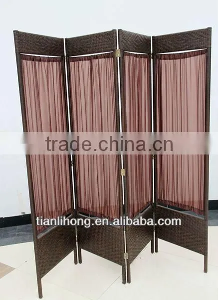 High Quality Luxurious Folding Rattan/wicker Screen