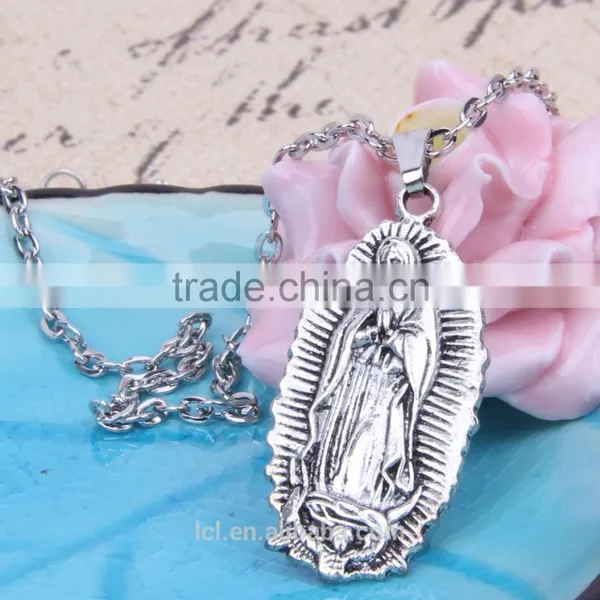 New Arrival Imitation Jewelry Handmade Chain Necklace Religious Necklace Our Lady of Guadalupe Necklace Imitation Jewelry photo-4