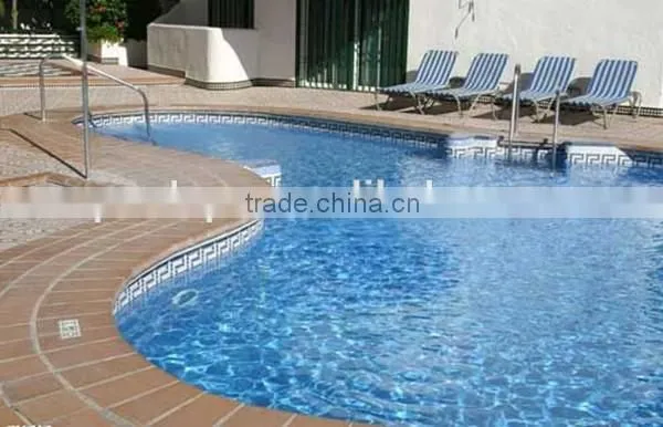 Customized Size Blue and Mosaic In-ground Vinyl Pool Liner photo-5