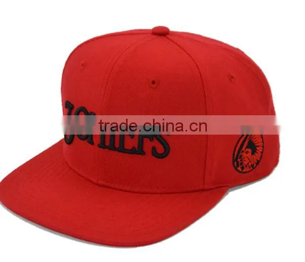 2016 Fashion Style Flat Brim Snapback Caps With 3D Logo Embroidery photo-5