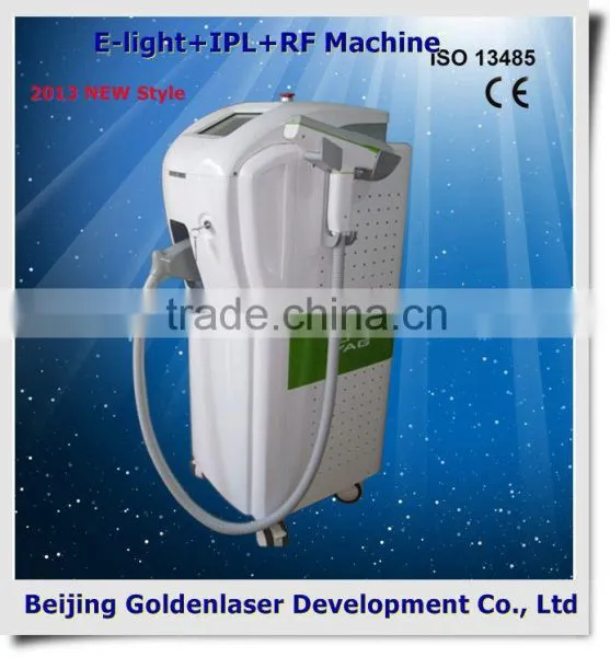 Www.golden-laser.org/2013 New Style E-light+IPL+RF Machine Towel Warmer Beauty Salon Equipment