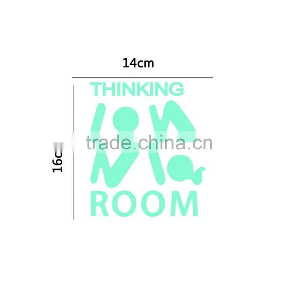Custom Home Decoration Removable Self-adhesive Toilet Sticker photo-5