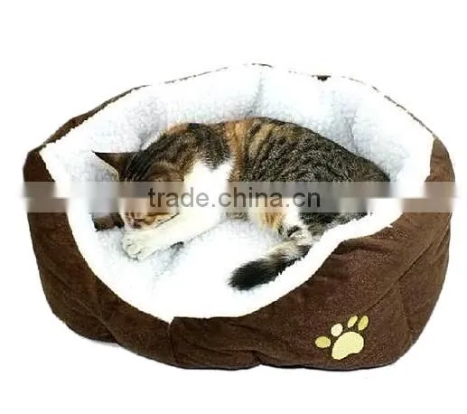 Wholesale Hot Sale Warm Fleece Nest Mat Cozy Pet Puppy Bed Dog Cat House photo-2