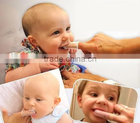 FDA Hygienic Silicone Baby Infant Finger Tip Toothbrush photo-6