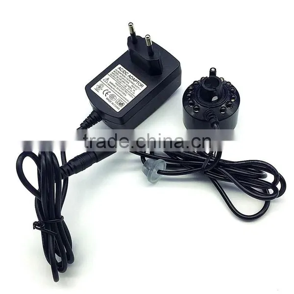 12 LED Mist Maker Fogger Maker Fog Machine Atomizer Air Humidifier for Water Fountain Pond Mountain photo-2