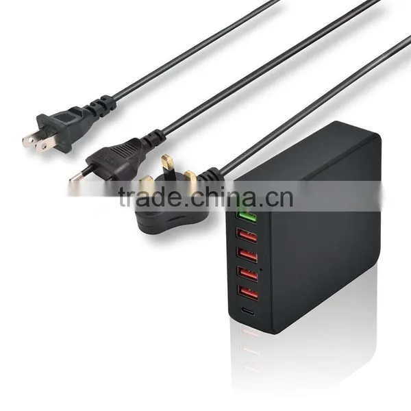 UK US EU Plug Type-c Outlet QC 3.0 Fast Chaging Usb Plug Charger photo-4