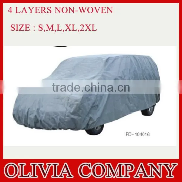 Silver Convient Outdoor Homeuse Car Cover photo-3