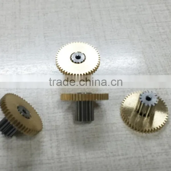 Hobbing Gear Machines Precision Double Round Brass Telescope Gearbox Gear photo-4
