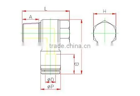 Plastic Tube Fitting, Union Straight ,compact One -touch Tube Fitting , Push in Tube Fitting photo-2