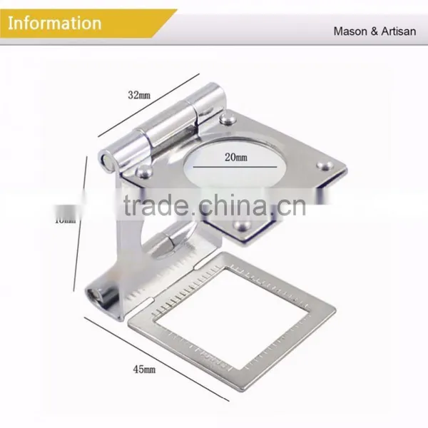 Stainless Steel Folding Magnifier 10X 20MM Portable Mini Magnifying Glass Lupa Loupe for Watch Repair photo-6