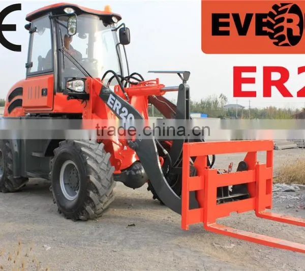 ER20 Everun Consturction Machine Small Wheel Loader With Sand Spreader For Sale photo-2