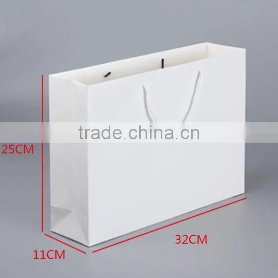 Biodegradable Promation Red Custom Made Paper Bags Packaging Bags With Cotton Handle photo-6