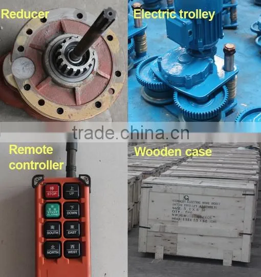 380v 0.5ton 6m Electric Wire Rope Pulling Hoist photo-5
