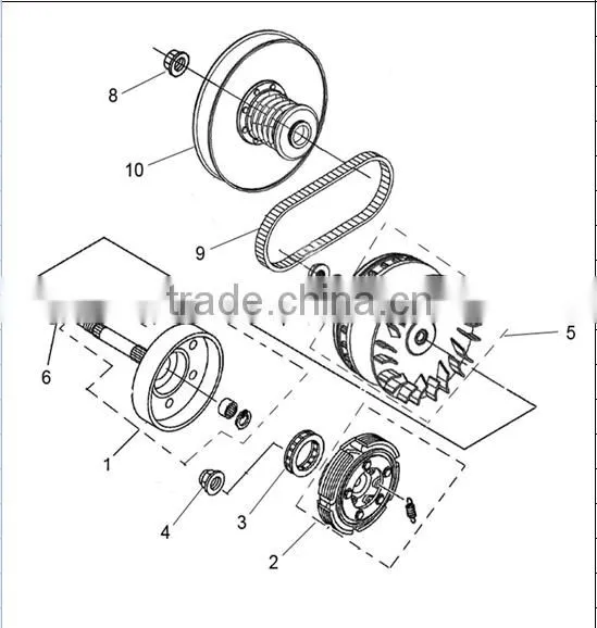 500/700CC HISUN ATV Outer Clutch Cover photo-4