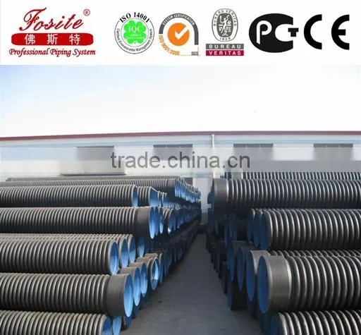 300mm-2200mm HDPE Corrugated Plastic Drainage Pipes photo-6