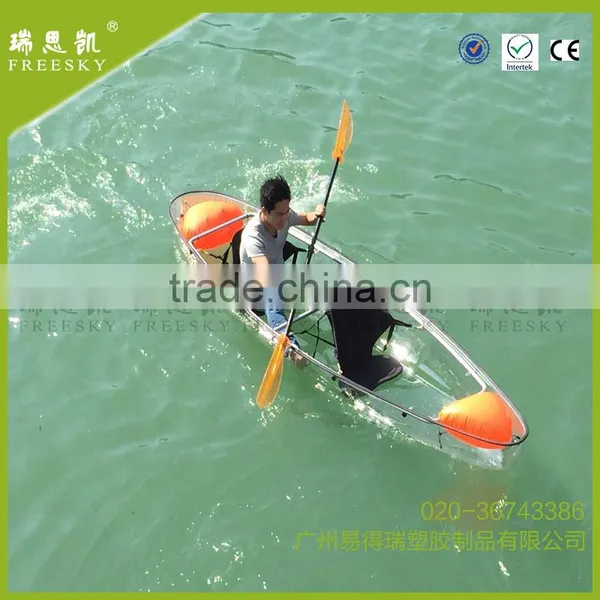 Made in China Passanger Fiberglass Hull Transparent Kayak for Sale photo-4