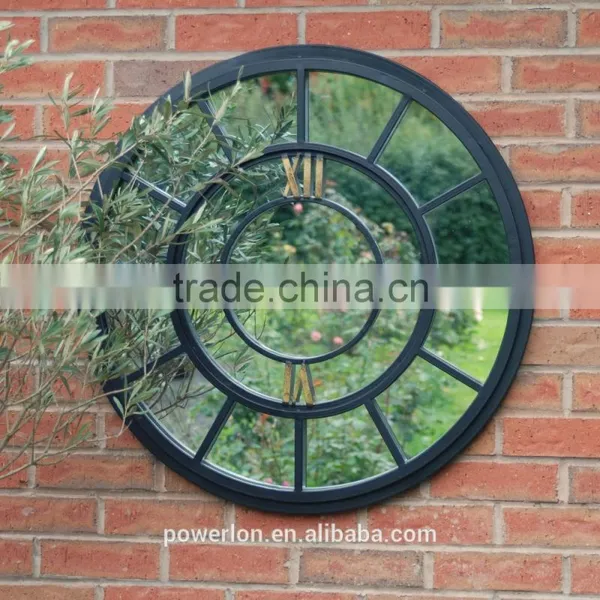 Wrought Iron Decorative Small Round Mirror photo-3