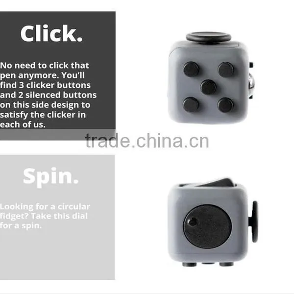 Cheaper Decompression Cube Smooth Button Desk Toy Kids $ Adult for Killing Time Relieves Stress Fidget Cube photo-3