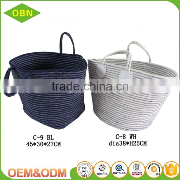 Wholesale Custom High-end Summer Bag Colorful Cool Cotton Rope Beach Handbag Basket Bag photo-4