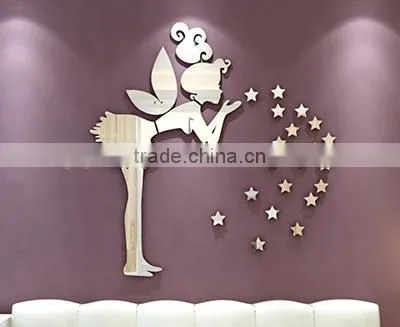 2017 Jayi Mirror Acrylic Customized Shape Mirror Decorative Sticker for Wall on the Wall Sign Supplier photo-4