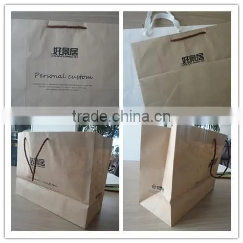 Free Sample Warp and Weft Paper Material New Design Custom Cheap Recycel Ribbon Handle Snack Raw Materials of Paper Bag photo-5