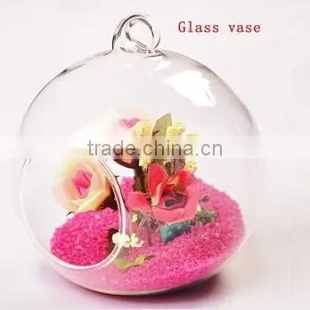 Unique Hanging Crystal Glass Flower Vases photo-3
