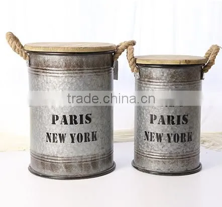 Kitchen Storage Metal Sugar Coffee Tea Canister With Bamboo Lid photo-2