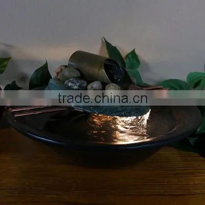 Soothing Balance Slate Tabletop Water Fountain With LED Light photo-2